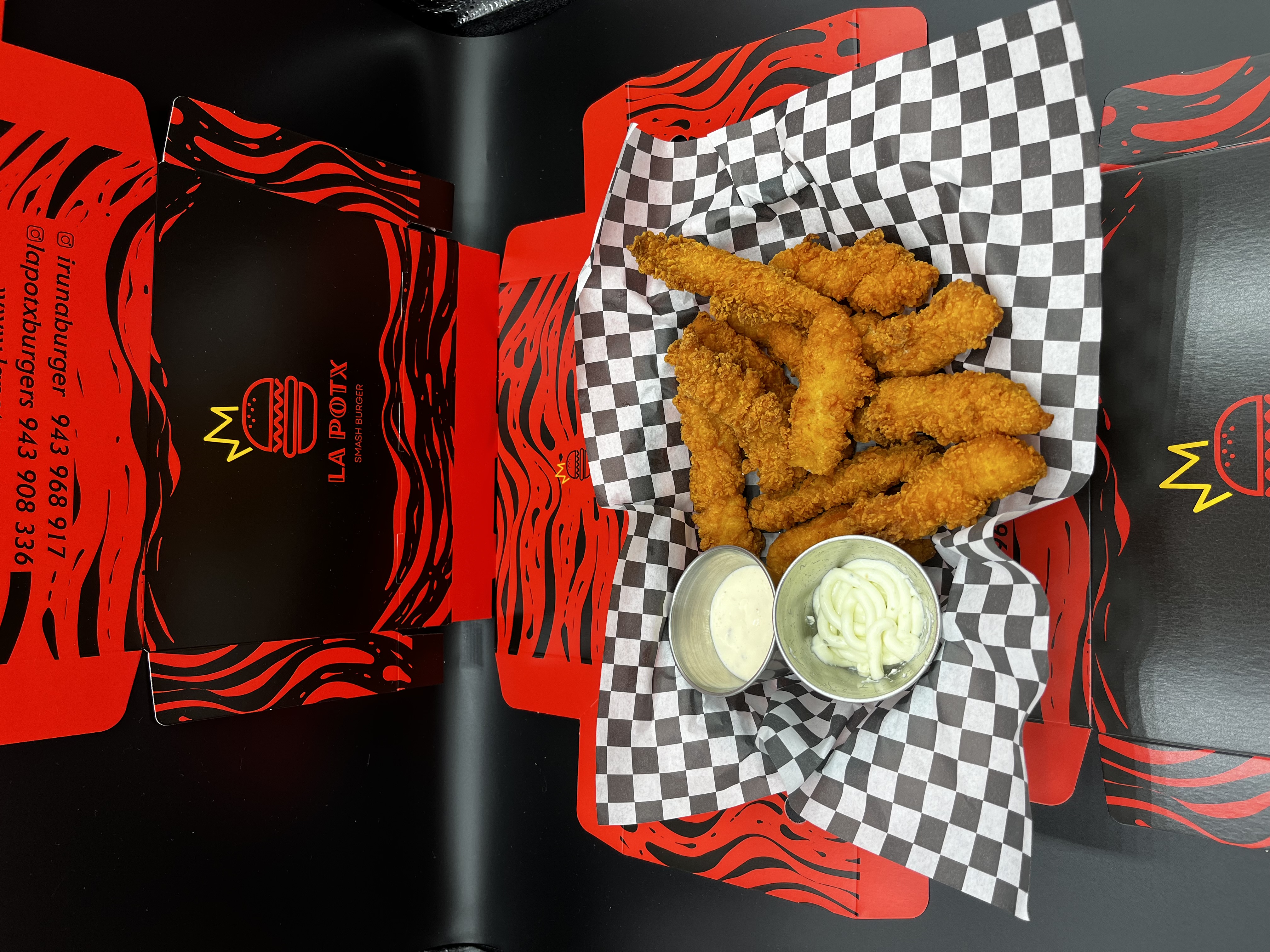 Tiras de pollo crujientes 